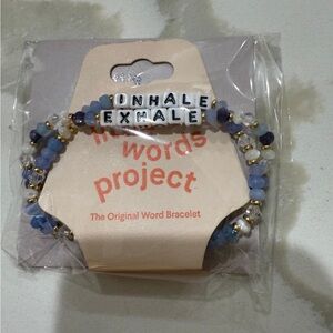 Inhale Exhale Beaded Bracelet by little words project